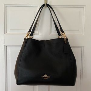 Coach Pebbled Leather Hallie